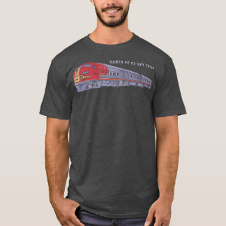 Santa Fe F3 Set 1948 Carbody Locomotive Bahn Bahn T-Shirt