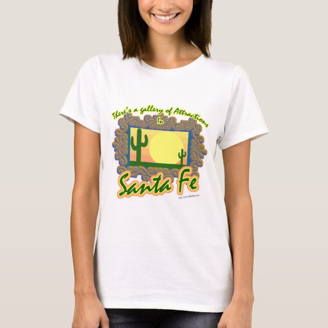 Santa Fe Galerie Cooles Reisen T-Shirt (Vorderseite)