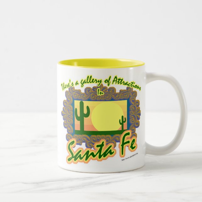 Santa Fe Galerie Cooles Reisen Zweifarbige Tasse (Rechts)