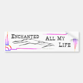 SANTA FE MTNS BUMPER STICKER studio miiri Autoaufkleber