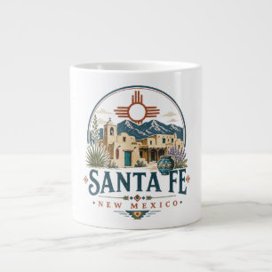 Santa Fe New Mexico Adobe-Architektur Südwesten Jumbo-Tasse