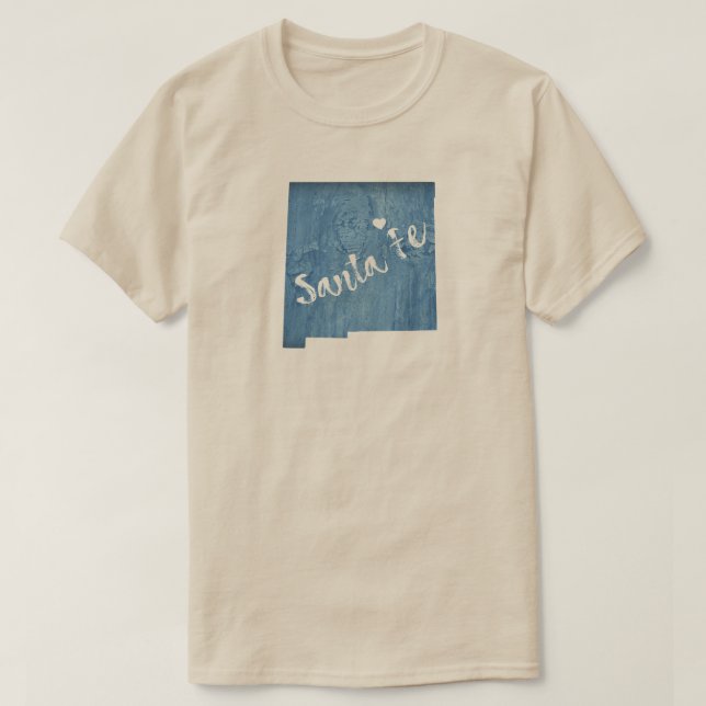 Santa Fe New Mexico Holzkörner T-Shirt (Design vorne)