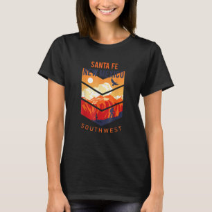 Santa Fe New Mexico Native Zuhause Staat Vintag So T-Shirt
