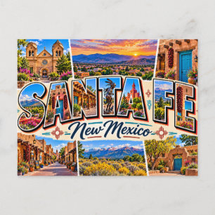 Santa Fe New Mexico Postkarte
