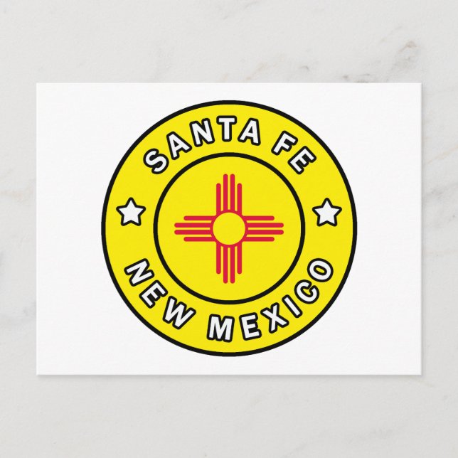 Santa Fe New Mexico Postkarte (Vorderseite)