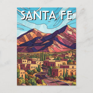 Santa Fe New Mexico Reise Postkarte