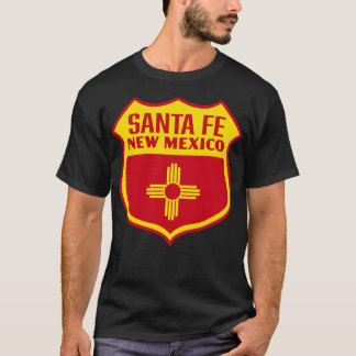 Santa Fe New Mexico Retail Flaggenschild gelb T-Shirt