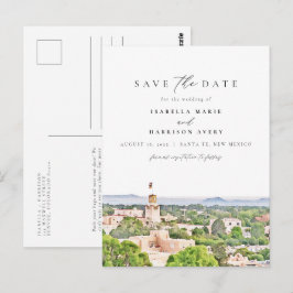 SANTA FE New Mexico Skyline Save the Date Postkarte