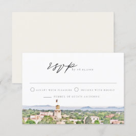 SANTA FE New Mexico Skyline Wedding RSVP Card Einladung