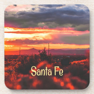 Santa Fe New Mexico Sun Set Getränkeuntersetzer