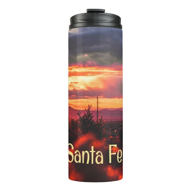 Santa Fe New Mexico Sun Set Thermosbecher (Vorderseite)