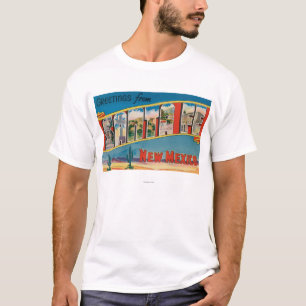 Santa Fe, New Mexiko - große Buchstabe-Szenen 2 T-Shirt
