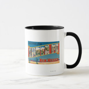 Santa Fe, New Mexiko - große Buchstabe-Szenen 2 Tasse