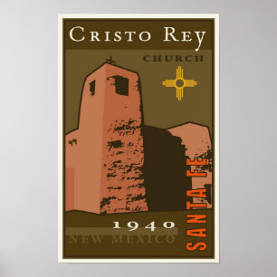 Santa Fe, New Mexiko, USA Poster
