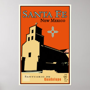 Santa Fe, New Mexiko, USA Poster
