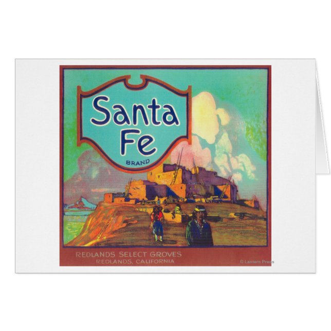 Santa Fe Orange LabelRedlands, CA (Vorderseite (Horizontal))