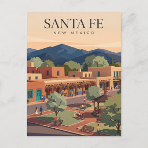 Santa Fe Plaza New Mexico Postkarte