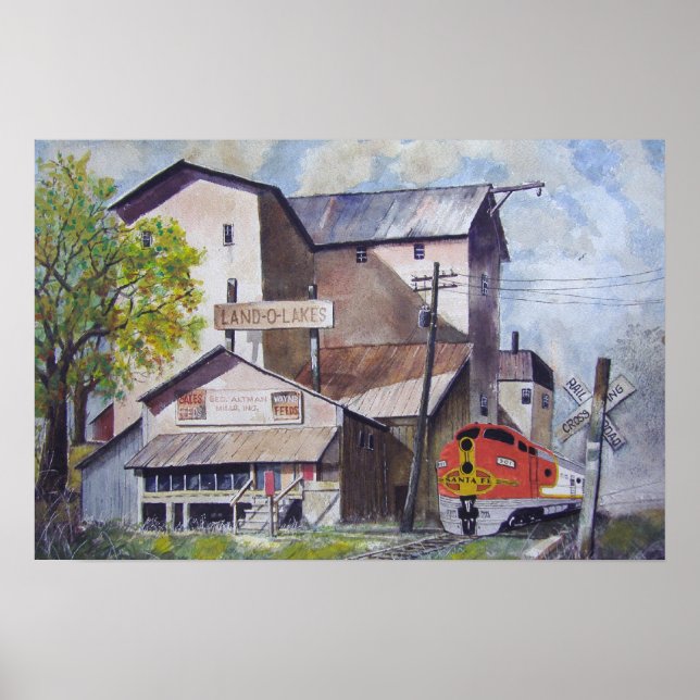 Santa Fe Train Depot Poster (Vorne)