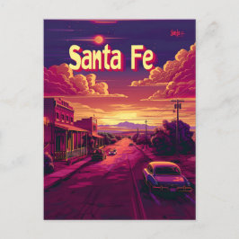 Santa Fe Travel ad Postkarte