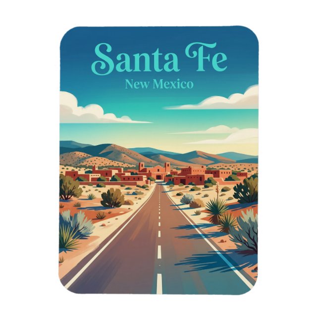 Santa Fe USA Magnet (Vertikal)