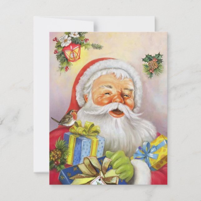 Santa Feiertagskarte (Vorderseite)