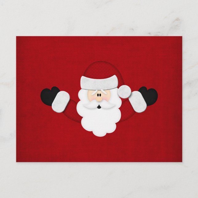 Santa Feiertagspostkarte (Vorderseite)