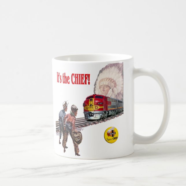 Santa Fesuperhauptzug-Schale Kaffeetasse (Rechts)