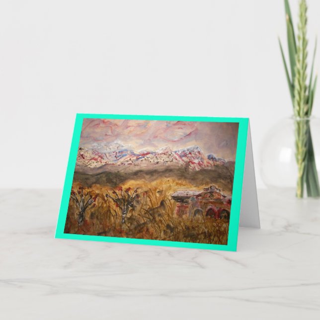 Santa- FeWeltfrieden Feiertagskarte (Vorderseite)