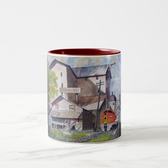 Santa- Fezug Depot-Tasse Zweifarbige Tasse (Mittel)