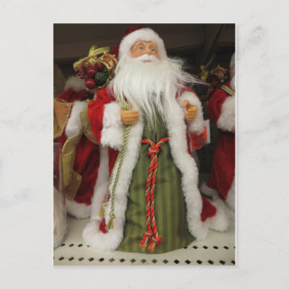 Santa Figurine Feiertagspostkarte