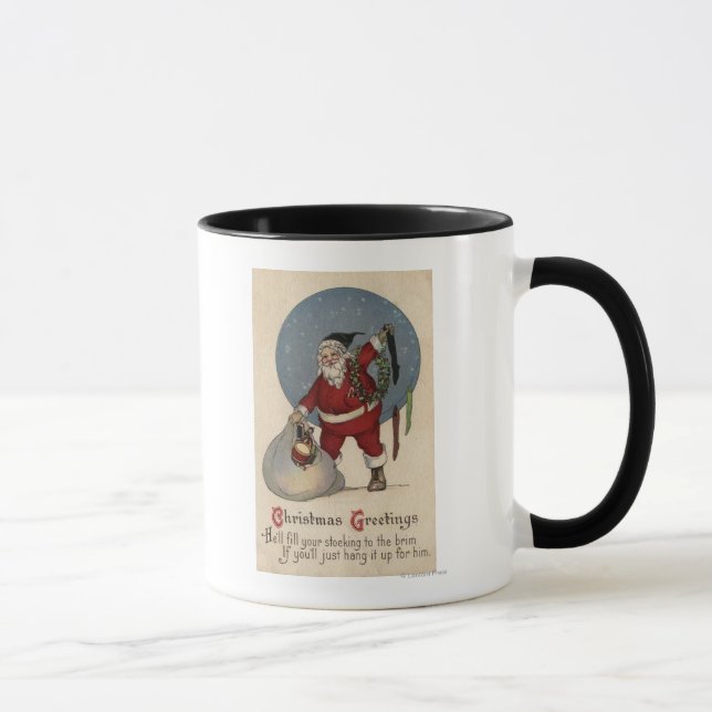 Santa Filling Strumpf bis Brim Tasse (Rechts)