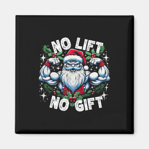 Santa Fitness Bodybuilding Weihnachten Magnet