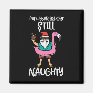 Santa Flamingo Schwimmhilfe immer noch unartig lus Magnet