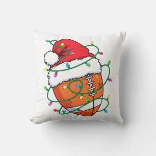 Santa Football Sports Ball Männer Weihnachten Weih Kissen