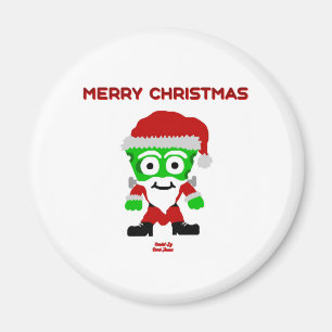 Santa FrankenKäse Runder Magnet