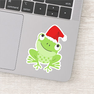 Santa Frog Aufkleber