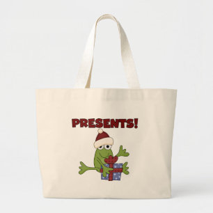 Santa Frog Tshirts und Geschenke Jumbo Stoffbeutel