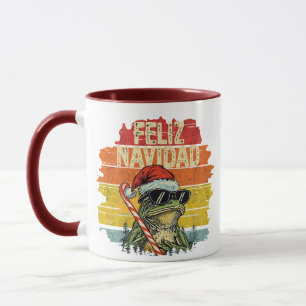 Santa Frosch Feliz Navidad Tasse - Vintage Sonnenu
