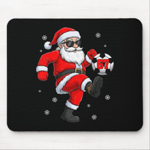 Santa Fußball Ll Sport Weihnachten Fußballspieler  Mousepad