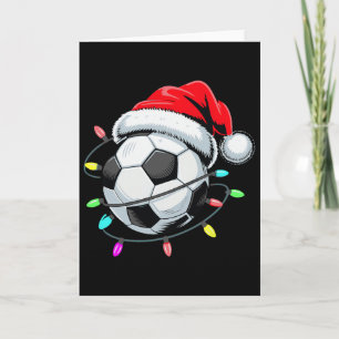 Santa Fußball Ll Weihnachtslichter Kinder Jungen F Karte
