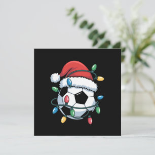 Santa Fußball Sports Weihnachten Fußballspieler Einladung