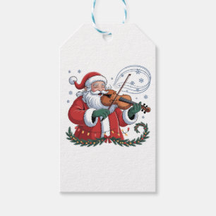 Santa Geiger Spieler Violinist Weihnachtsmusik Xma Geschenkanhänger