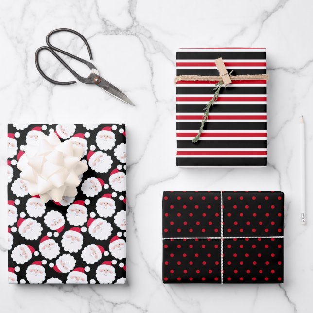 Santa Geschenkpapier Set (Vorderseite)