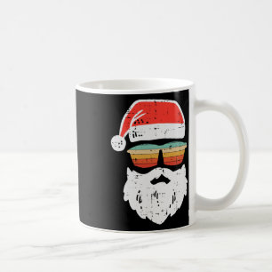Santa-Gesicht Retro-Sonnenbrille Weihnachten Xmas  Kaffeetasse