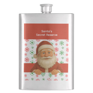 Santa Gesicht Weihnachtsmann-Geister Weihnachten Flachmann