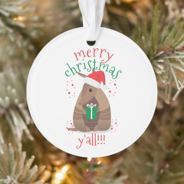 Santa Gift Gift Armadillo Texas Ornament (Baum)