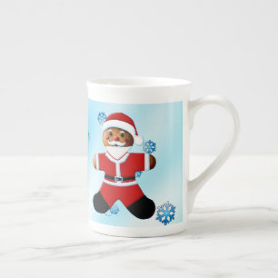 Santa Gingerbread Man Prozellantasse