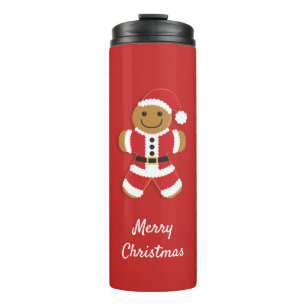 Santa Gingerbread Man Tumbler Thermosbecher