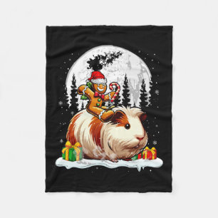 Santa Gingerbrei Riding Guinea Schweinefilet Weihn Fleecedecke