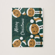 Santa Gingerbrot Männer Cookie Grün Weihnachten